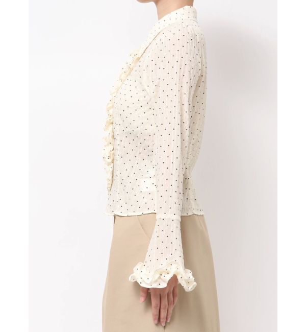 dazzlin「シュリンクフラワーショートシャツ」|シャツ・ブラウス|