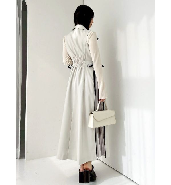 dazzlin「【新色あり】サイドプリーツテーラーワンピース」|ワンピース|