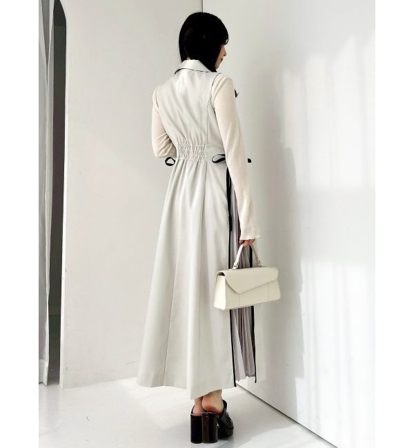 dazzlin「【新色あり】サイドプリーツテーラーワンピース」|ワンピース|