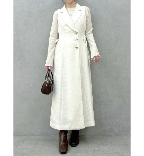 dazzlin「【新色あり】サイドプリーツテーラーワンピース」|ワンピース|