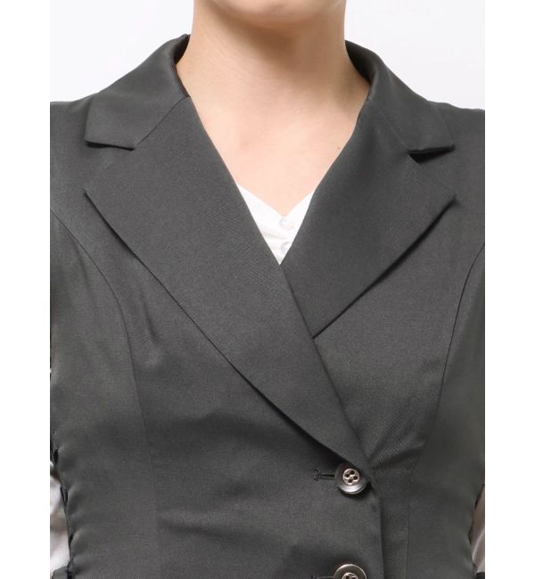 dazzlin「【新色あり】サイドプリーツテーラーワンピース」|ワンピース|