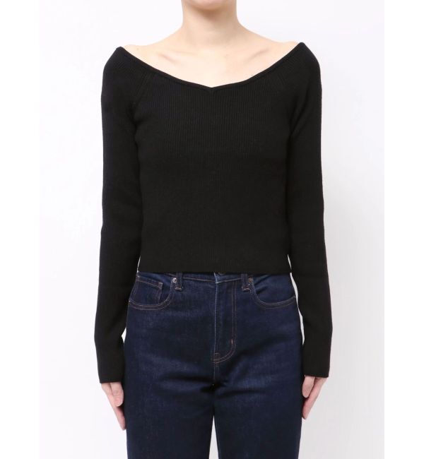 dazzlin「【WEB限定】ショルダーリボンニットトップス」|ニット・セーター|