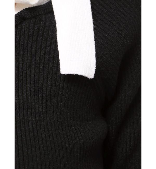 dazzlin「【WEB限定】ショルダーリボンニットトップス」|ニット・セーター|