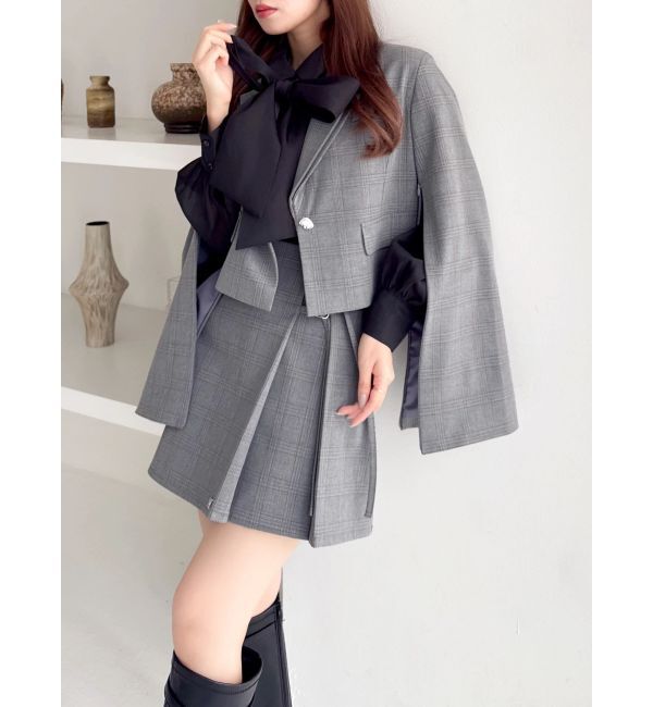 dazzlin「テーラーカラーショートジャケット」|テーラードジャケット|