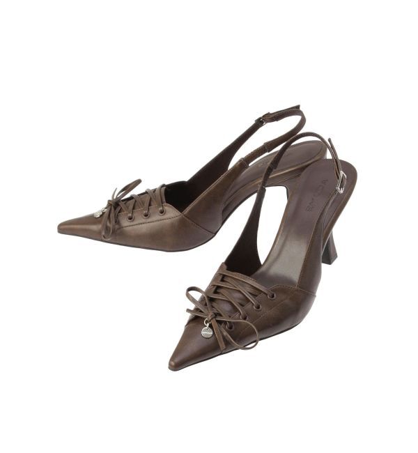 EMODA「レースアップリボンパンプス」|パンプス|