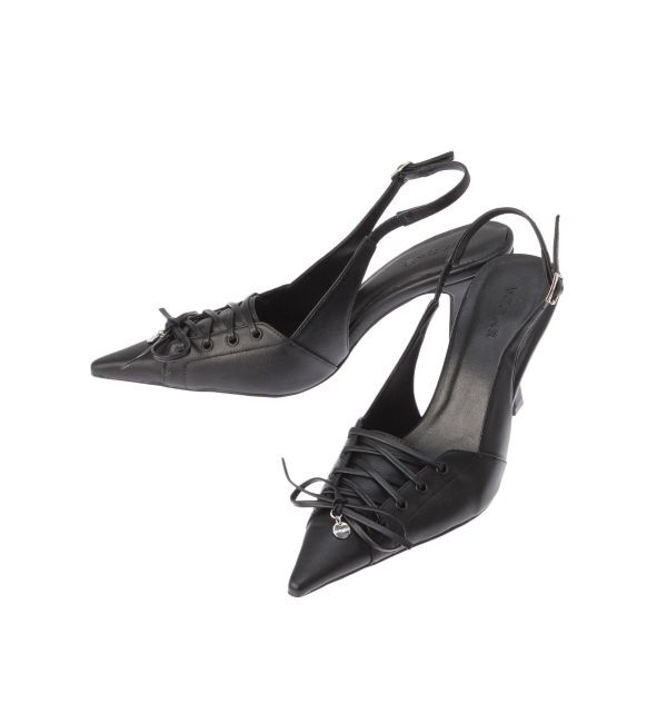 EMODA「レースアップリボンパンプス」|パンプス|