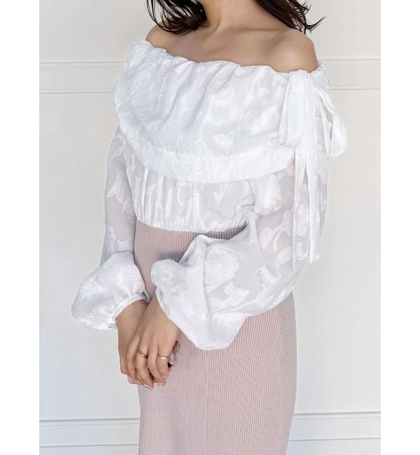 MERCURYDUO「ブラウスドッキングニットワンピース」|ワンピース|