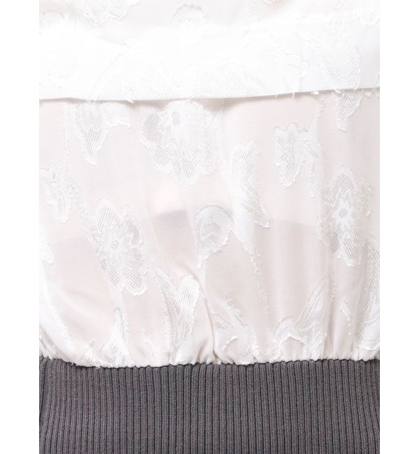 MERCURYDUO「ブラウスドッキングニットワンピース」|ワンピース|