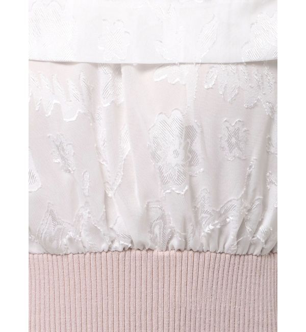 MERCURYDUO「ブラウスドッキングニットワンピース」|ワンピース|