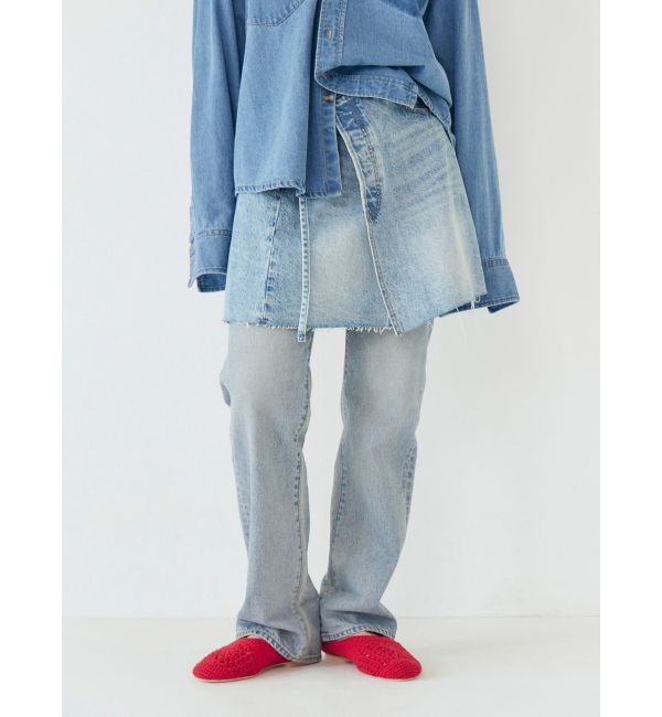Ungrid「ポケットデザインデニムラップスカート」|スカート|