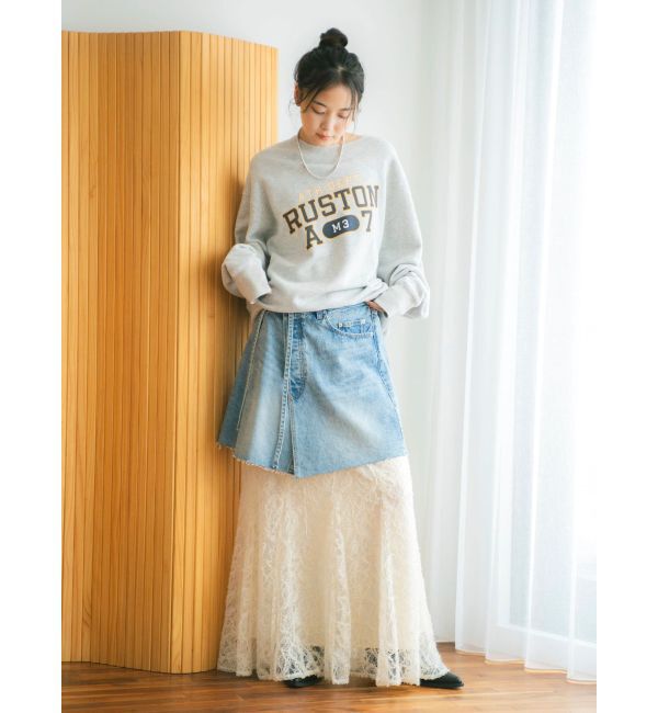 Ungrid「ポケットデザインデニムラップスカート」|スカート|