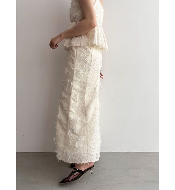 LAGUNAMOON「カットジャガードナロースカート」|スカート|