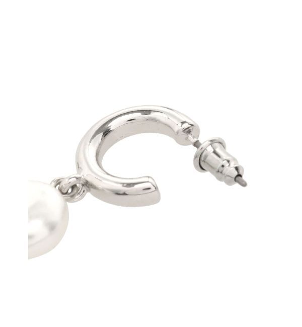 LAGUNAMOON「LADYフェイクパールフープピアス」|ピアス|