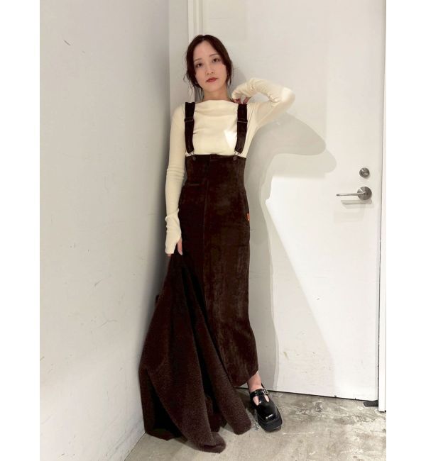 LAGUNAMOON「【UNIVERSALOVERALLコラボ】サスペンダースカート」|スカート|