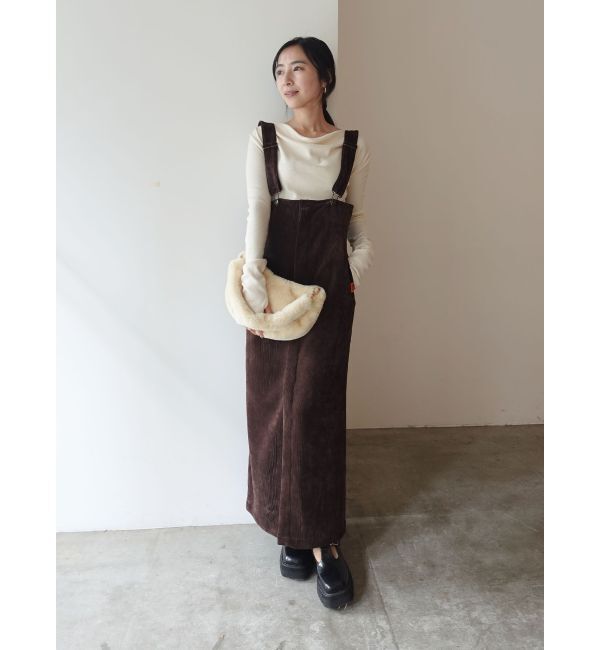 LAGUNAMOON「【UNIVERSALOVERALLコラボ】サスペンダースカート」|スカート|