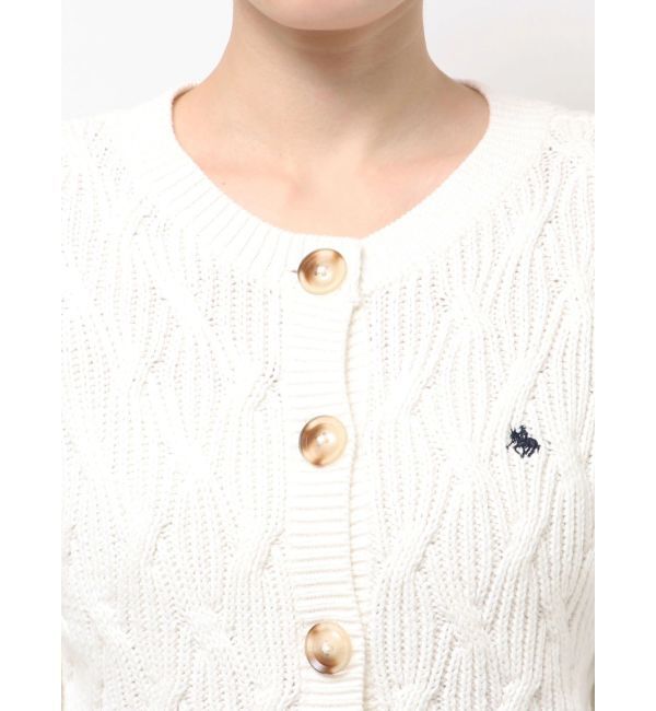 LAGUNAMOON「【POLO BCSコラボ】コットンケーブルニットカーディガンスカートセットアップ」|ワンピース|