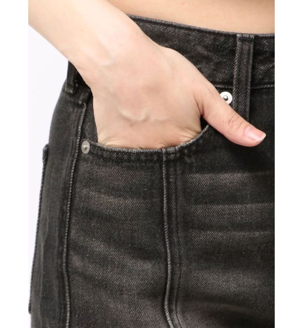 EVRIS「センターシームワイドフレアデニムパンツ」|デニム|