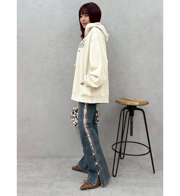 EVRIS「EVRISロゴオーバーサイズフーディー」|スウェット・ジャージ|