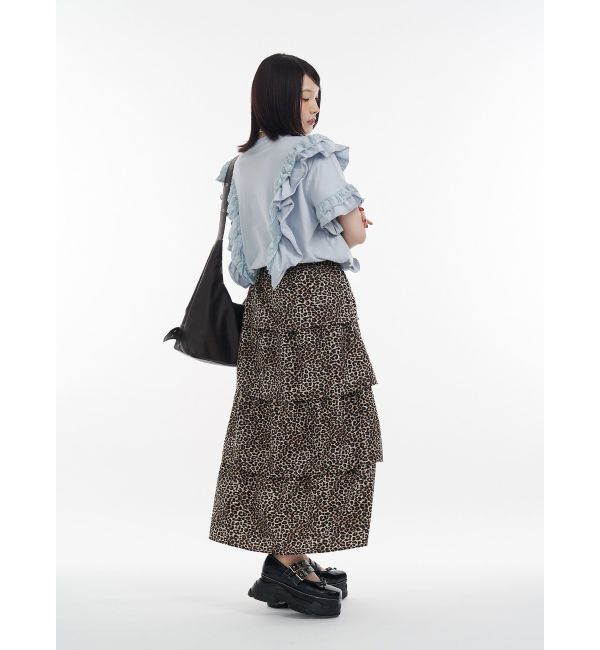 jouetie「フリルドッキングルーズTシャツ」|Tシャツ・カットソー|