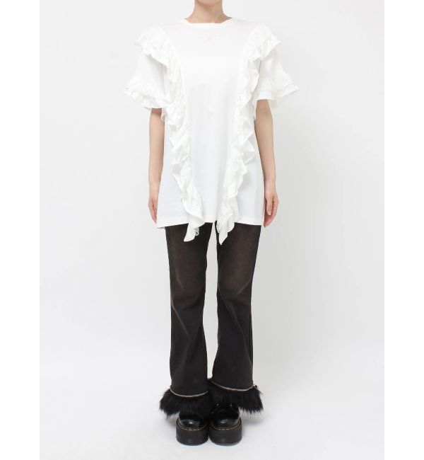 jouetie「フリルドッキングルーズTシャツ」|Tシャツ・カットソー|