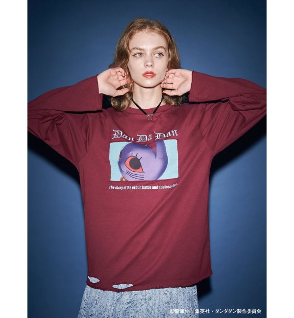 jouetie「【TVアニメ『ダンダダン』・jouetie】オーバーダメージロンT」|Tシャツ・カットソー|