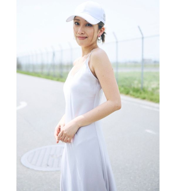 GYDA「バックオープンサテンキャミロングワンピース」|ワンピース|