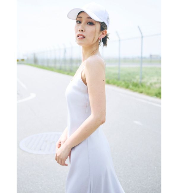 GYDA「バックオープンサテンキャミロングワンピース」|ワンピース|