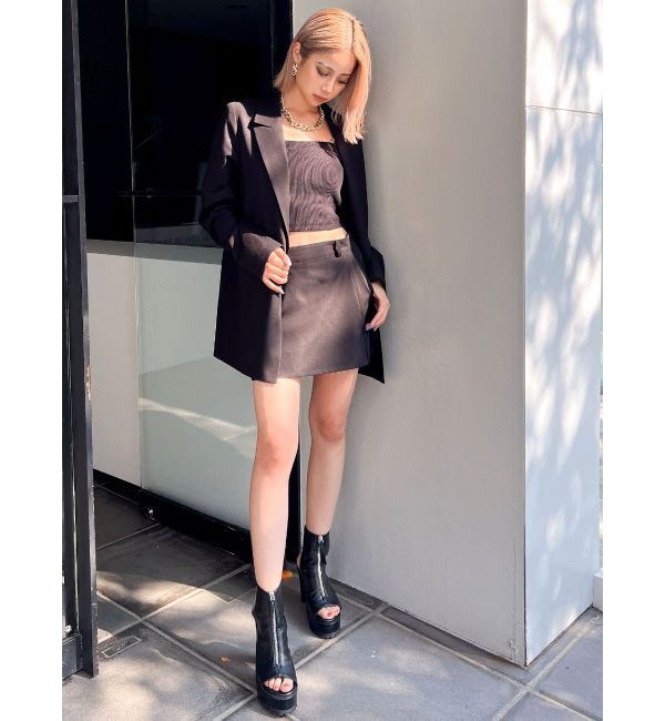 GYDA「chainストラップテレコビスチェ」|キャミソール|