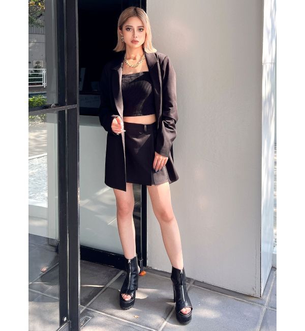 GYDA「chainストラップテレコビスチェ」|キャミソール|