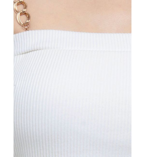 GYDA「chainストラップテレコビスチェ」|キャミソール|