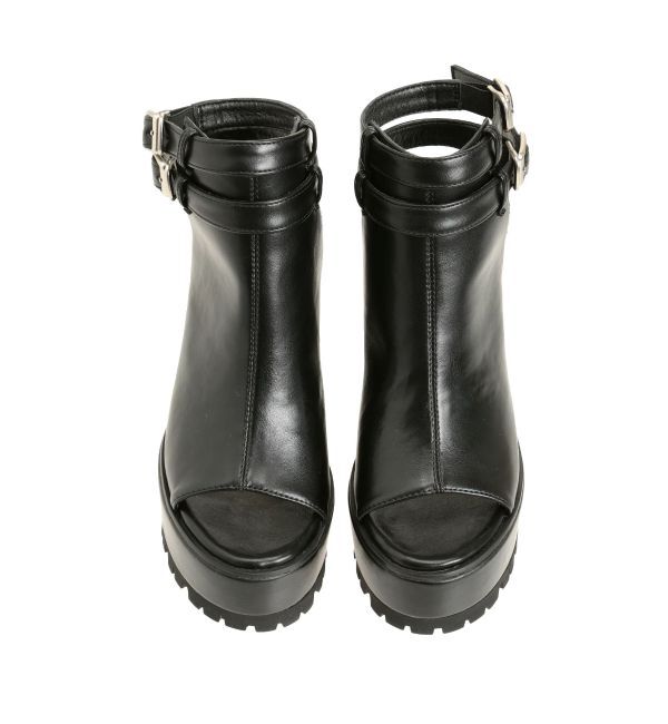 GYDA「Wストラップタンクソールショートブーツ」|ショートブーツ|