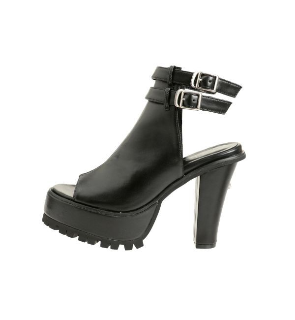 GYDA「Wストラップタンクソールショートブーツ」|ショートブーツ|