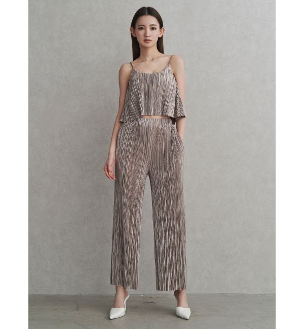 GYDA「サテンプリーツキャミビスチェ【SETUP着用可】」|キャミソール|