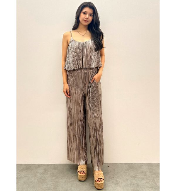 GYDA「サテンプリーツキャミビスチェ【SETUP着用可】」|キャミソール|