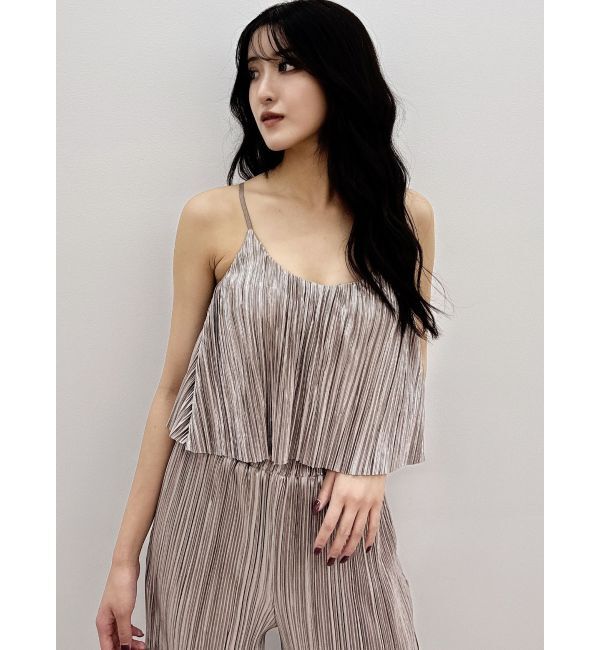 GYDA「サテンプリーツキャミビスチェ【SETUP着用可】」|キャミソール|