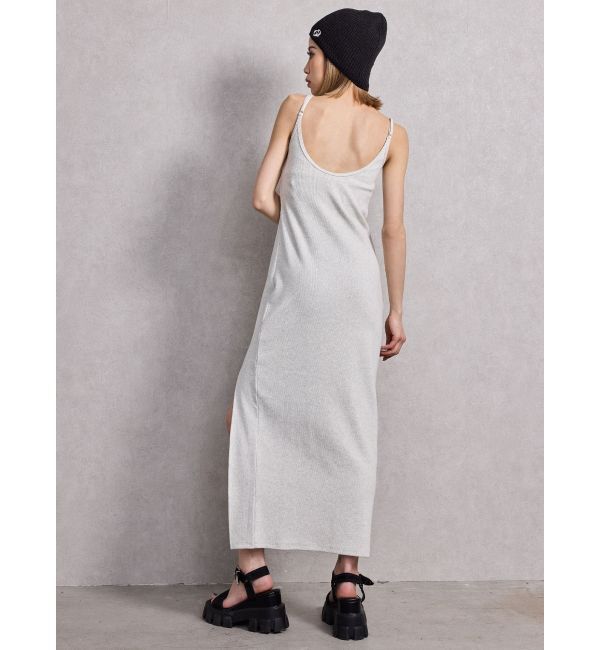 GYDA「SIDE スリットテレコキャミロングワンピース」|ワンピース|