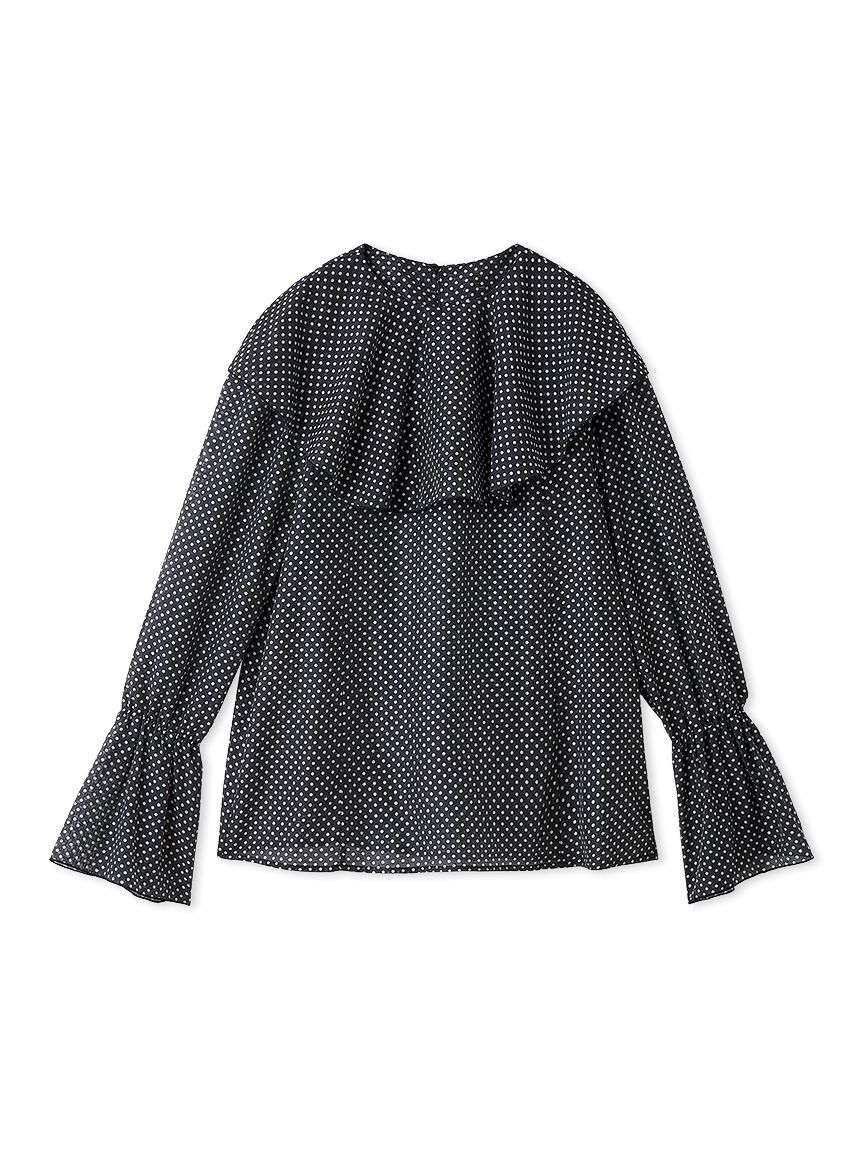 Mila Owen「ラッフルカラーシアーブラウス」|シャツ・ブラウス|DOT