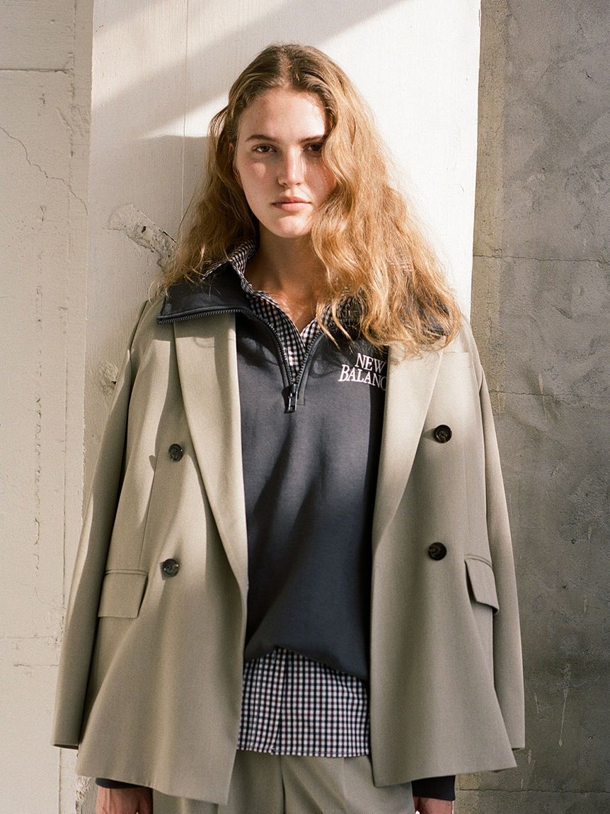 NEW BALANCE 「【New Balance for emmi】Track side フリースハーフジップ」|スウェット・ジャージ|