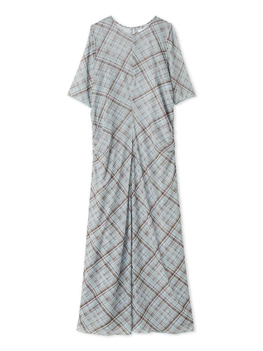 emmi atelier「シアーメッシュチェックワンピース」|ワンピース|