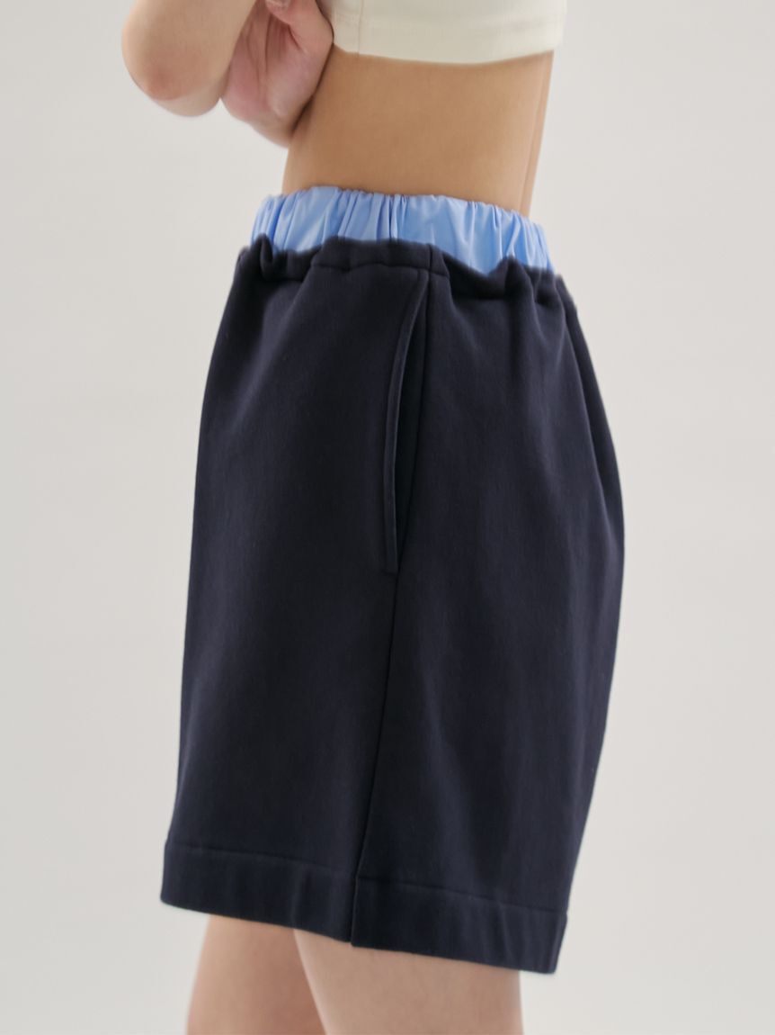 emmi atelier「【em】レイヤードライクスウェットショートパンツ【セットアップ対応】」|その他|