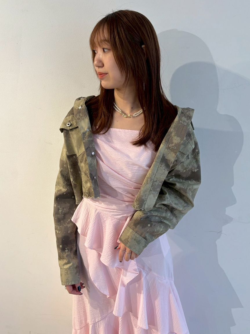 FURFUR「フラワーモチーフパールネックレス」|ネックレス|