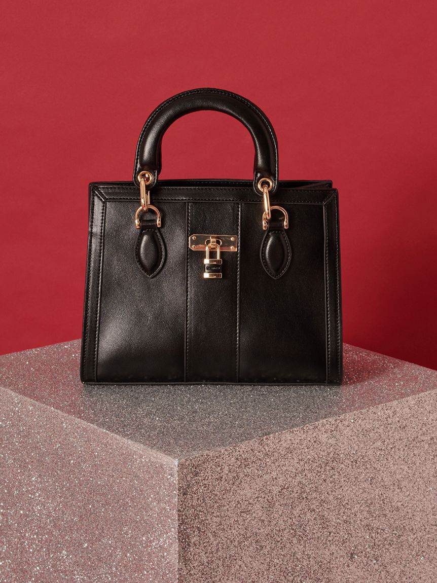 SNIDEL「スクエアパッドロックバッグ」|ハンドバッグ|