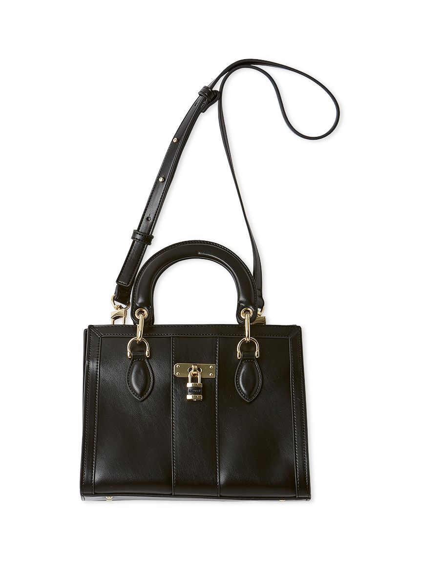 SNIDEL「スクエアパッドロックバッグ」|ハンドバッグ|BLK