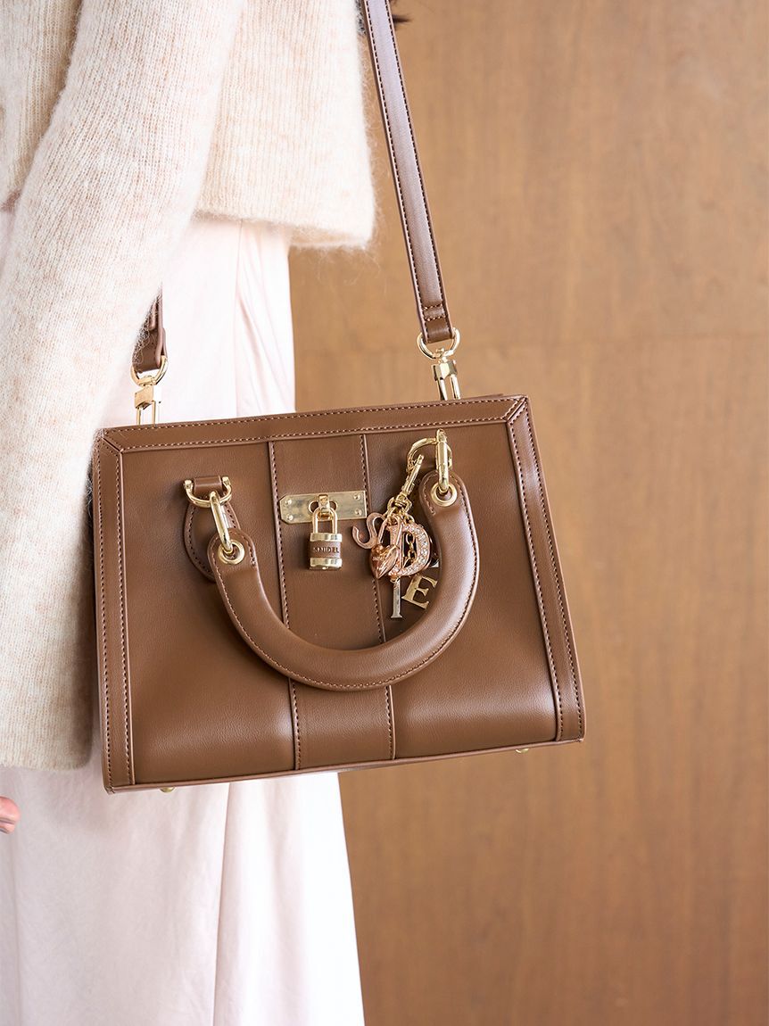 SNIDEL「スクエアパッドロックバッグ」|ハンドバッグ|BRW