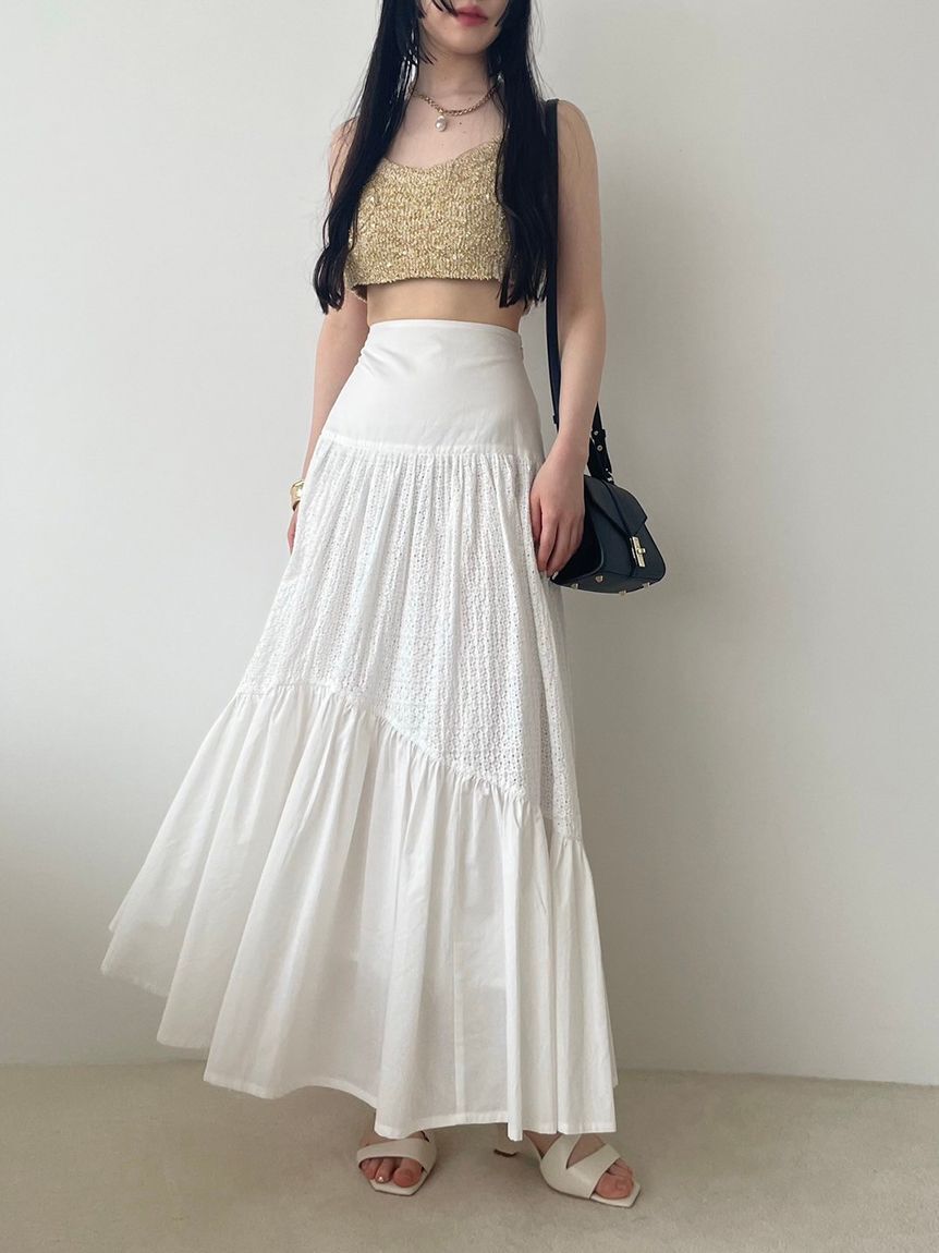 LILY BROWN Lingerie「【LILY BROWN Lingerie】コットンレースボリュームスカート」|スカート|