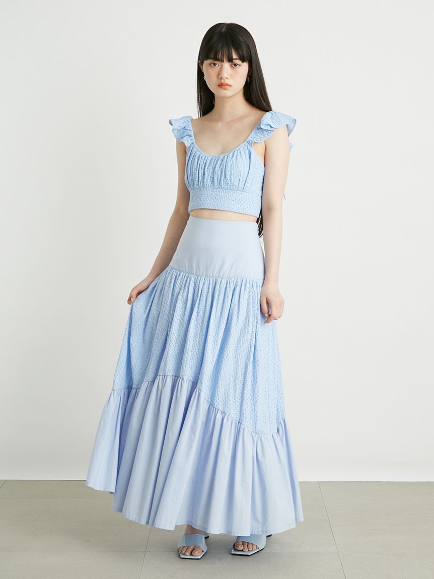 LILY BROWN Lingerie「【LILY BROWN Lingerie】コットンレースボリュームスカート」|スカート|