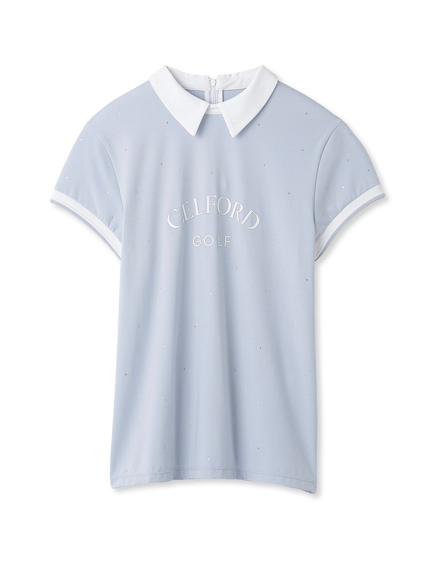 CELFORD「【CELFORD GOLF】　襟付きラインストーンプリントＴ」|その他|