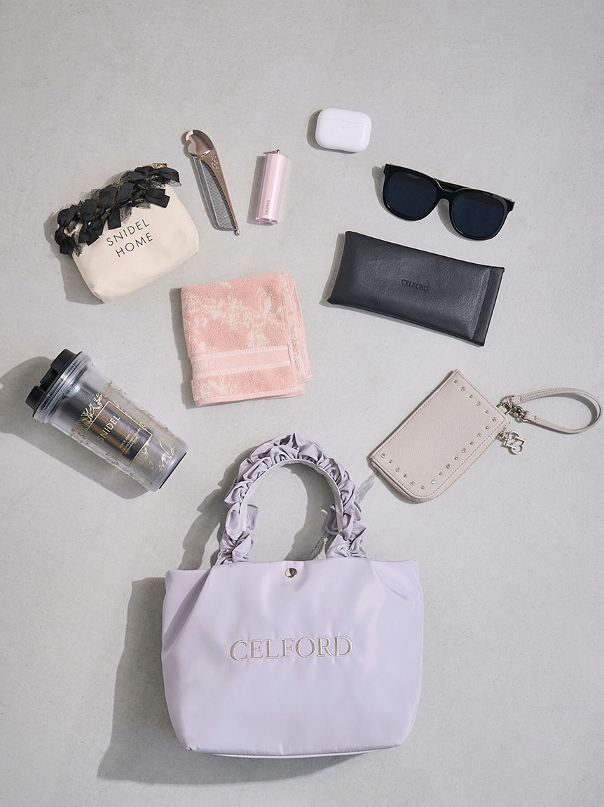 CELFORD「【WEB限定カラー】フリルラメ刺繍トートバッグ（small）」|トートバッグ|