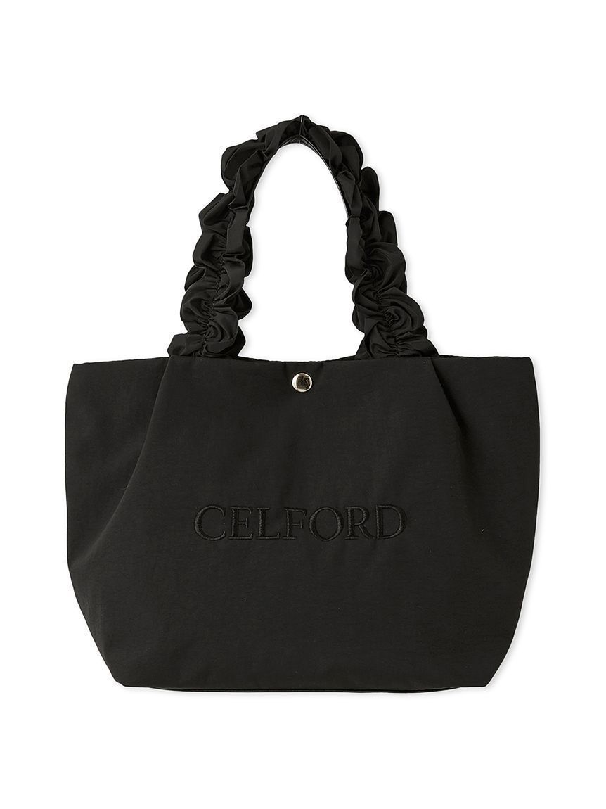 CELFORD「【WEB限定カラー】フリルラメ刺繍トートバッグ（small）」|トートバッグ|BLK
