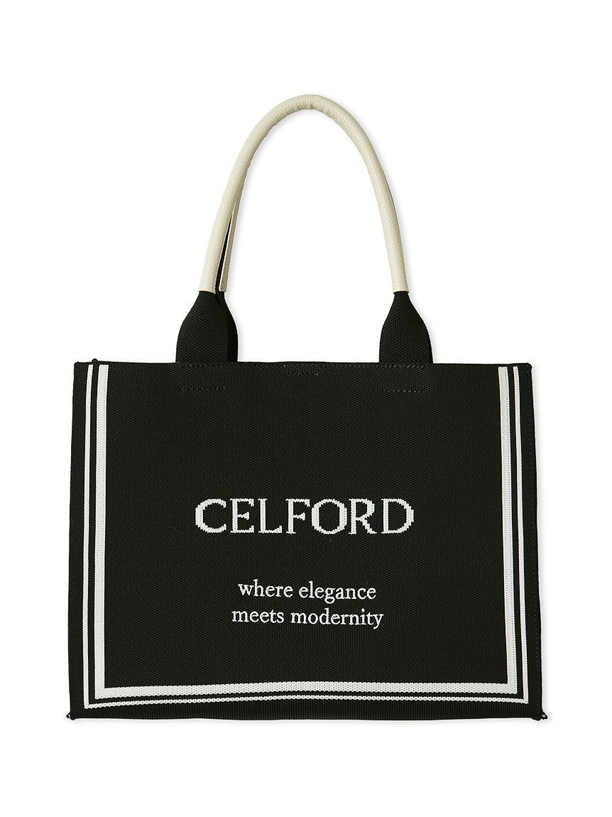 CELFORD「CELFORDロゴニットバッグ」|トートバッグ|BLK